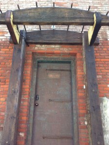 Alley-side door