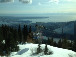 Cable car to Grouse Mountain.